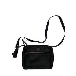 Women’s kate spade Black Shoulder Strap Bag with Gold Accents
